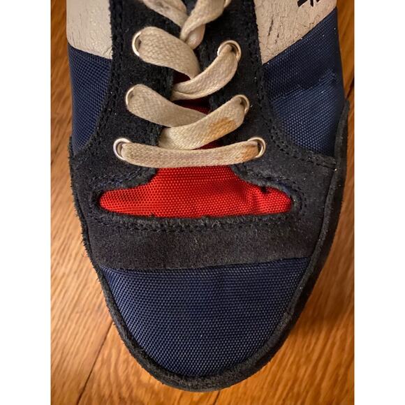 Jim Rickey Navy Blue Red White Sneakers Mens 8.5 Casual Shoes - Picture 7 of 7